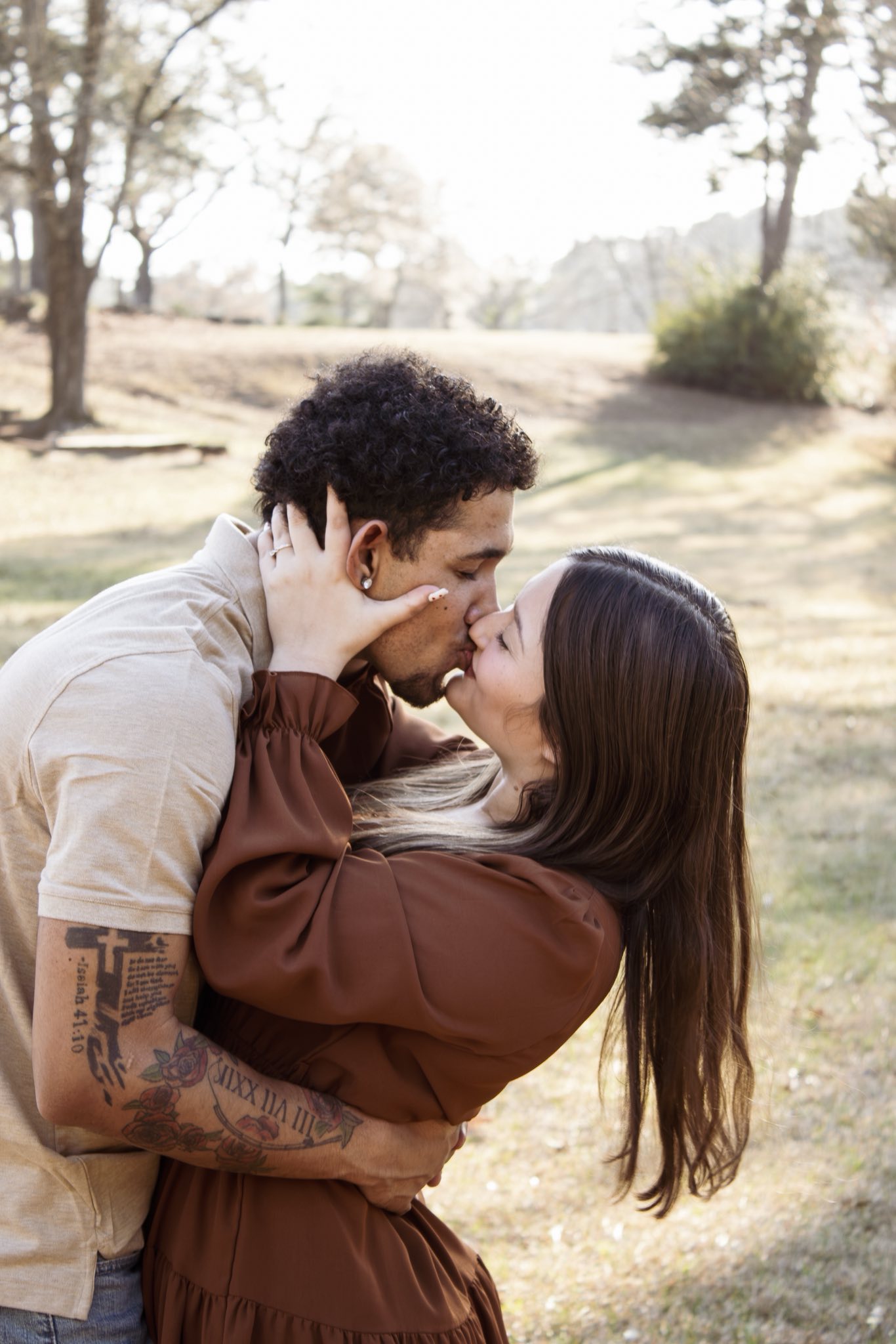 Isabella and Kobee engagement photo